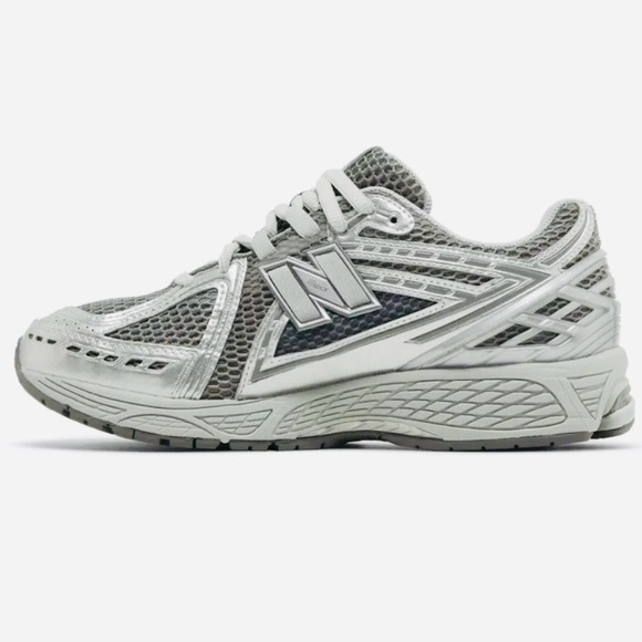 New Balance Silver and Gray Athletic Sneakers - Picture 3 of 9